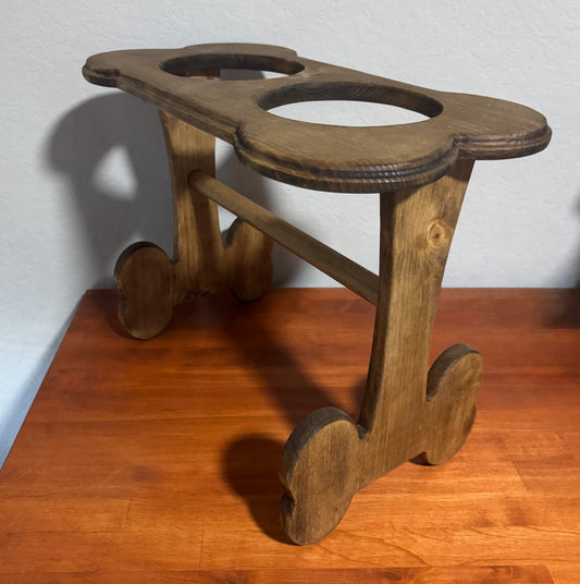 XL Double feeder bone dog bowl