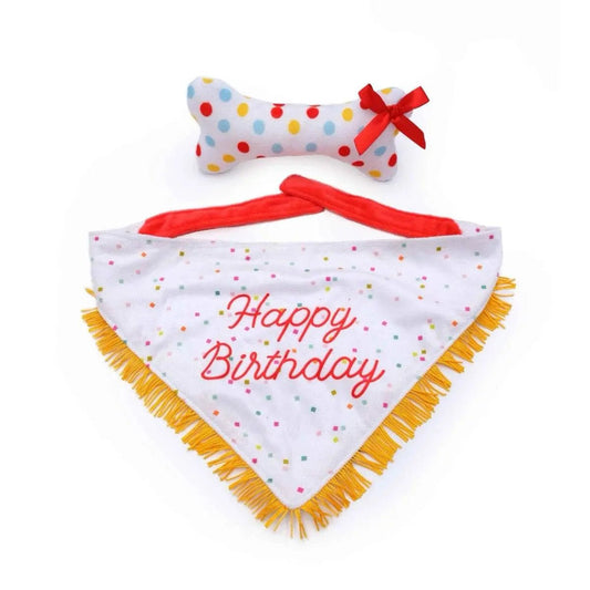 Birthday Bandana and Bone 2 - Pack - Buzzy Pet Shop