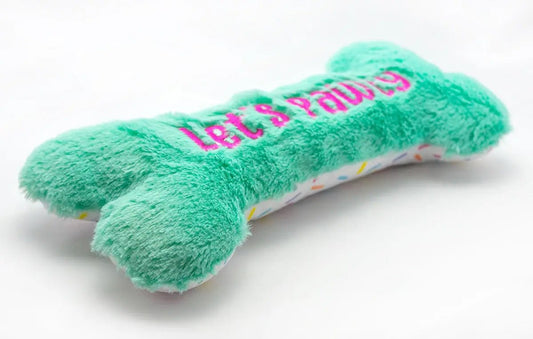 Birthday Bone Large Plush Dog Toy 11" - Buzzy Pet Shop