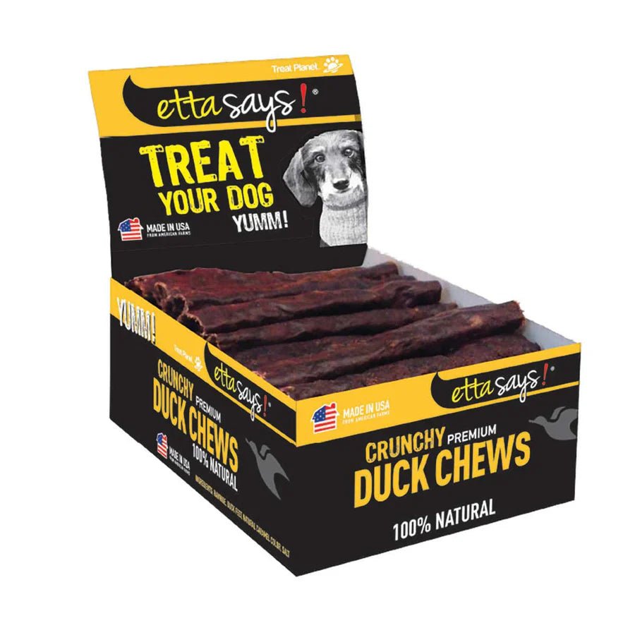 Etta Says! Crunchy Duck Dog Chews 4in Individual Stick - Buzzy Pet Shop