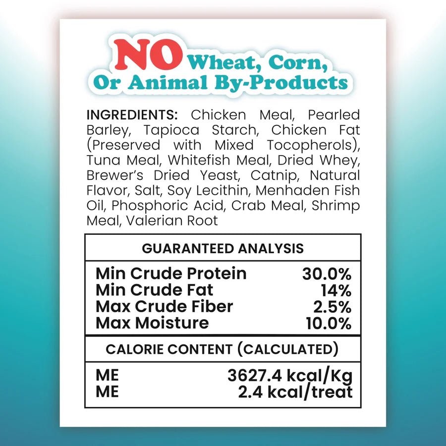 Meowijuana Crunchie Munchie Seafood Medley Cat Treat 3oz - Buzzy Pet Shop