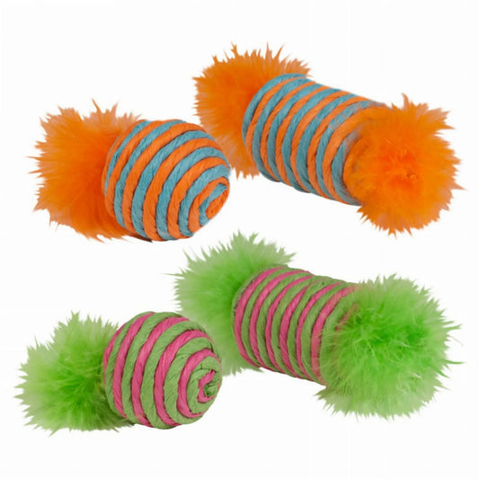 KB Raffia Spool & Ball with Feather 2pk