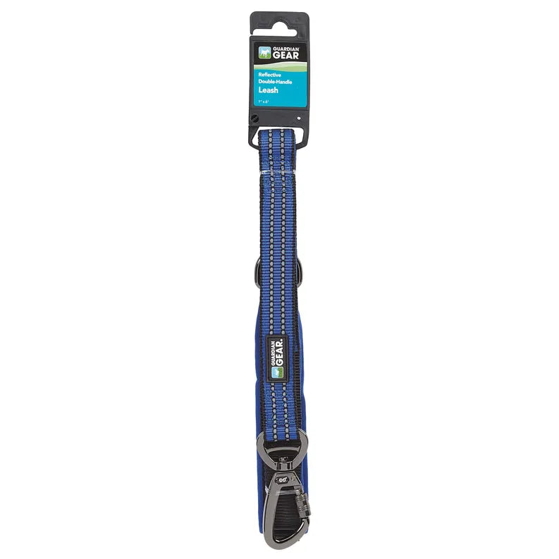 GG Reflect Dbl-Handle Leash Blu 6ft