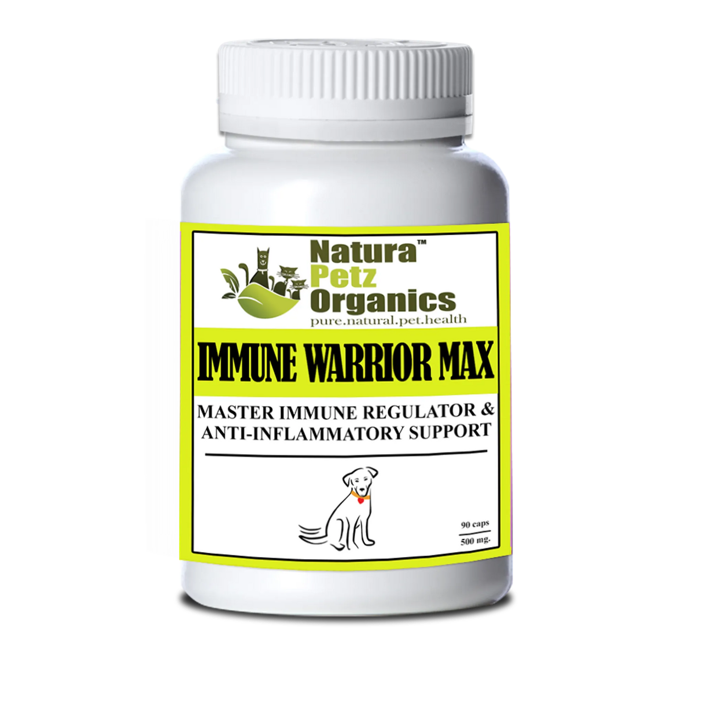 Immune Warrior Max Master Blend Capsules* Immune Regulator & Anti-Inflammatory Support* For  Dogs & Cats