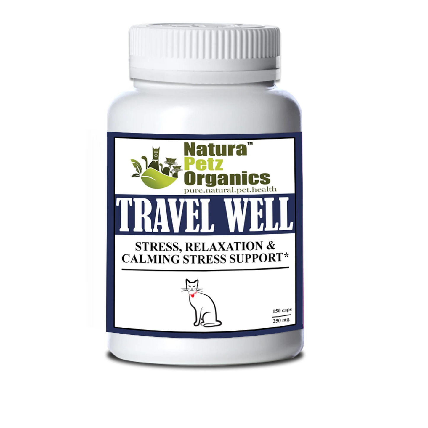 Travel Well - Stress, Relaxation & Calming Stress Support* For Dogs And Cats On The Go*