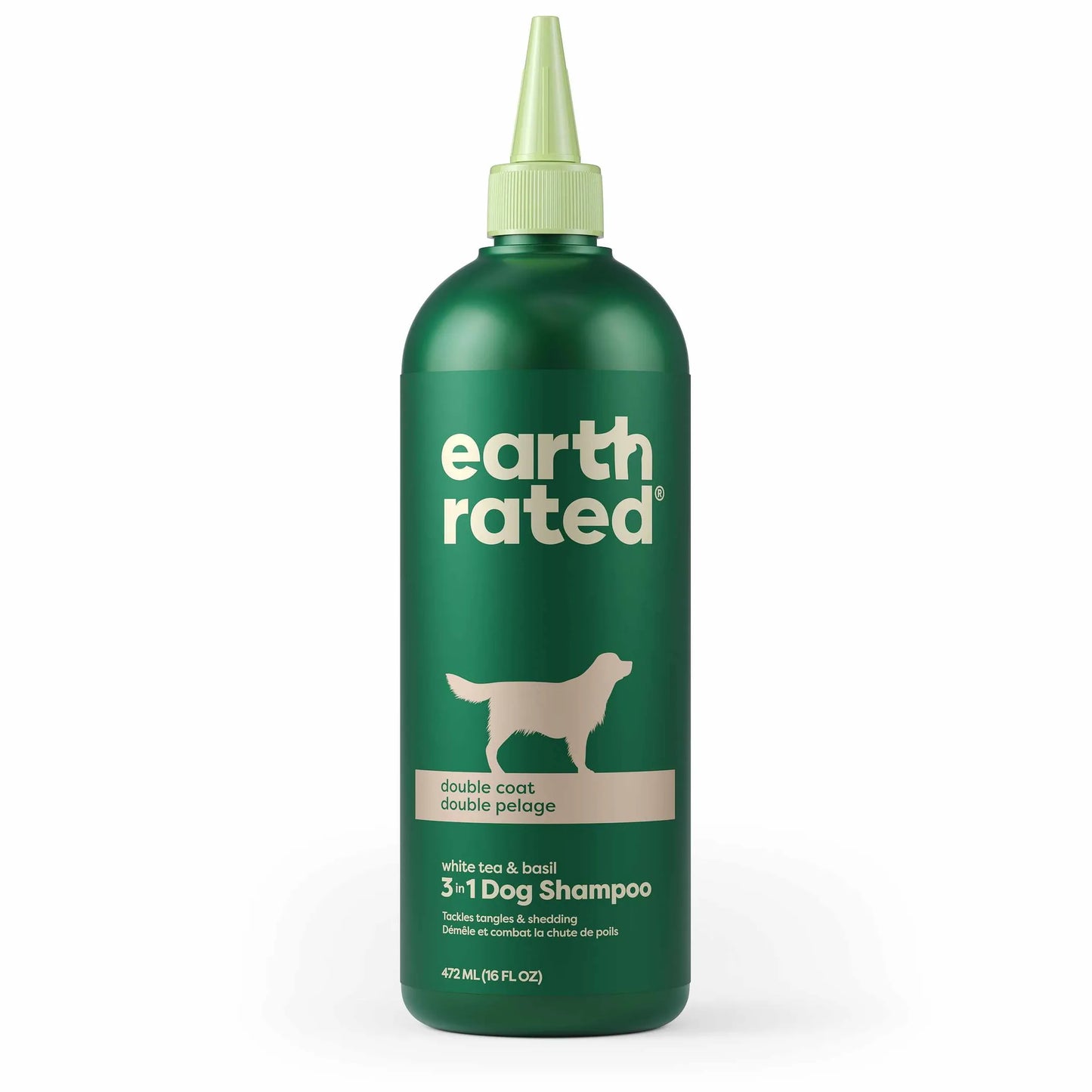 Earth Rated 3 in 1 Dog Shampoo Double Coat 16oz