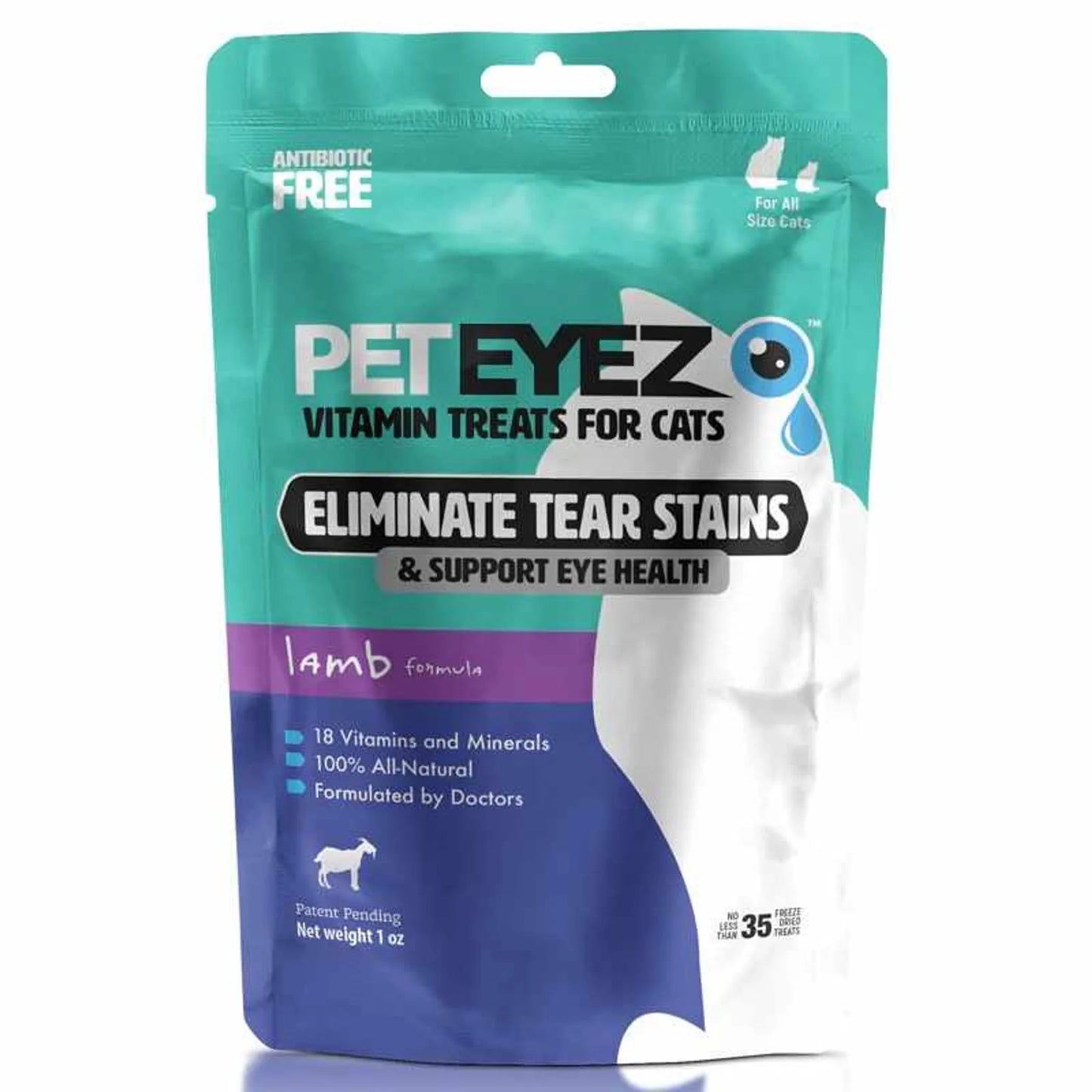 Pet Eyez Vitamin Treats for Cats Lamb Formula 1oz