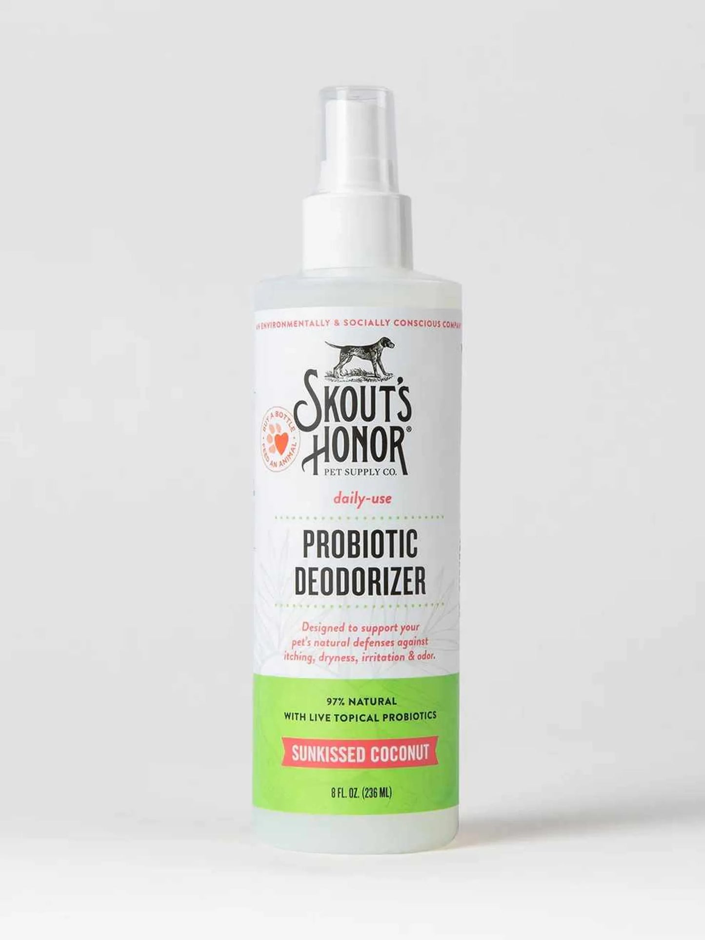 Skout's Honor Probiotic Daily Use Deodorizer Sunkissed Coconut 8oz