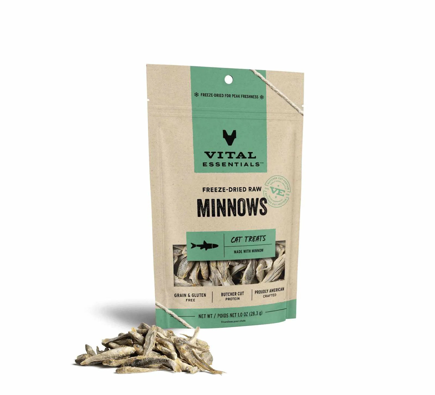 Vital Essentials(R) Freeze-Dried Raw Minnows Cat Treats, 1.0 oz