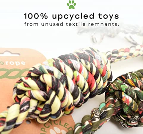 ReRope Small Looper Upcycled Fabric Rope Dog Toys