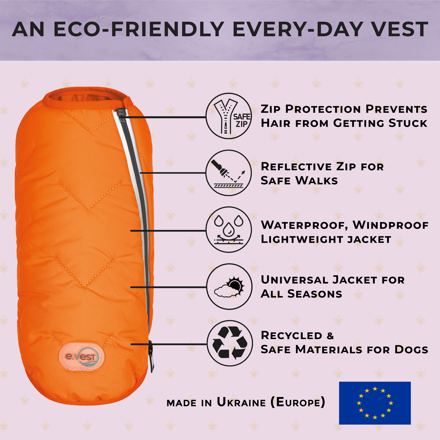 Sustainable Eco-Friendly Dog Jacket / Vest