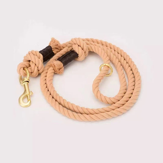 Dog Rope Leash - Cotton Coral