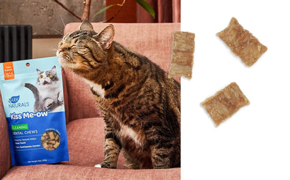 Ark Naturals Dental Chews Kiss Me-Ow Cleaning Tuna Cat Treat 3oz