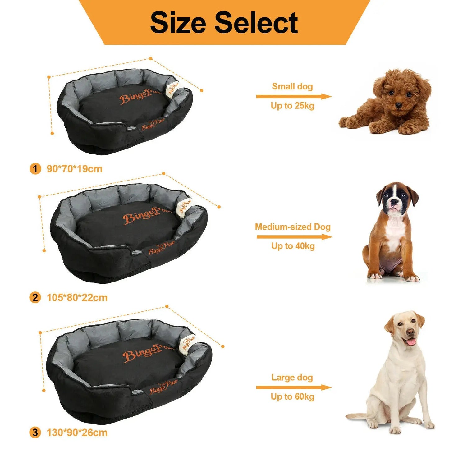 Waterproof XXL Extra Large Jumbo Orthopedic Sofa Dog Bed Pet Mat