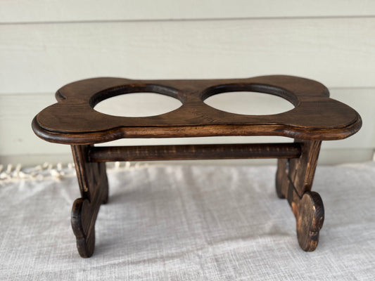 Large Double Feeder Bone Dog Bowl