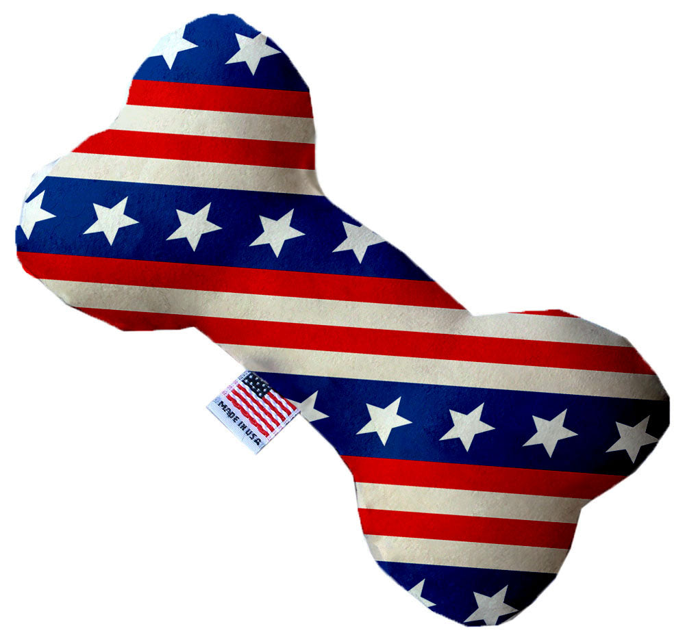 Mirage Pet 1141-TYBN8 8 in. Stars & Stripes Bone Dog Toy