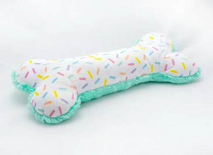Birthday Bone Large Plush Dog Toy 11" - Buzzy Pet Shop