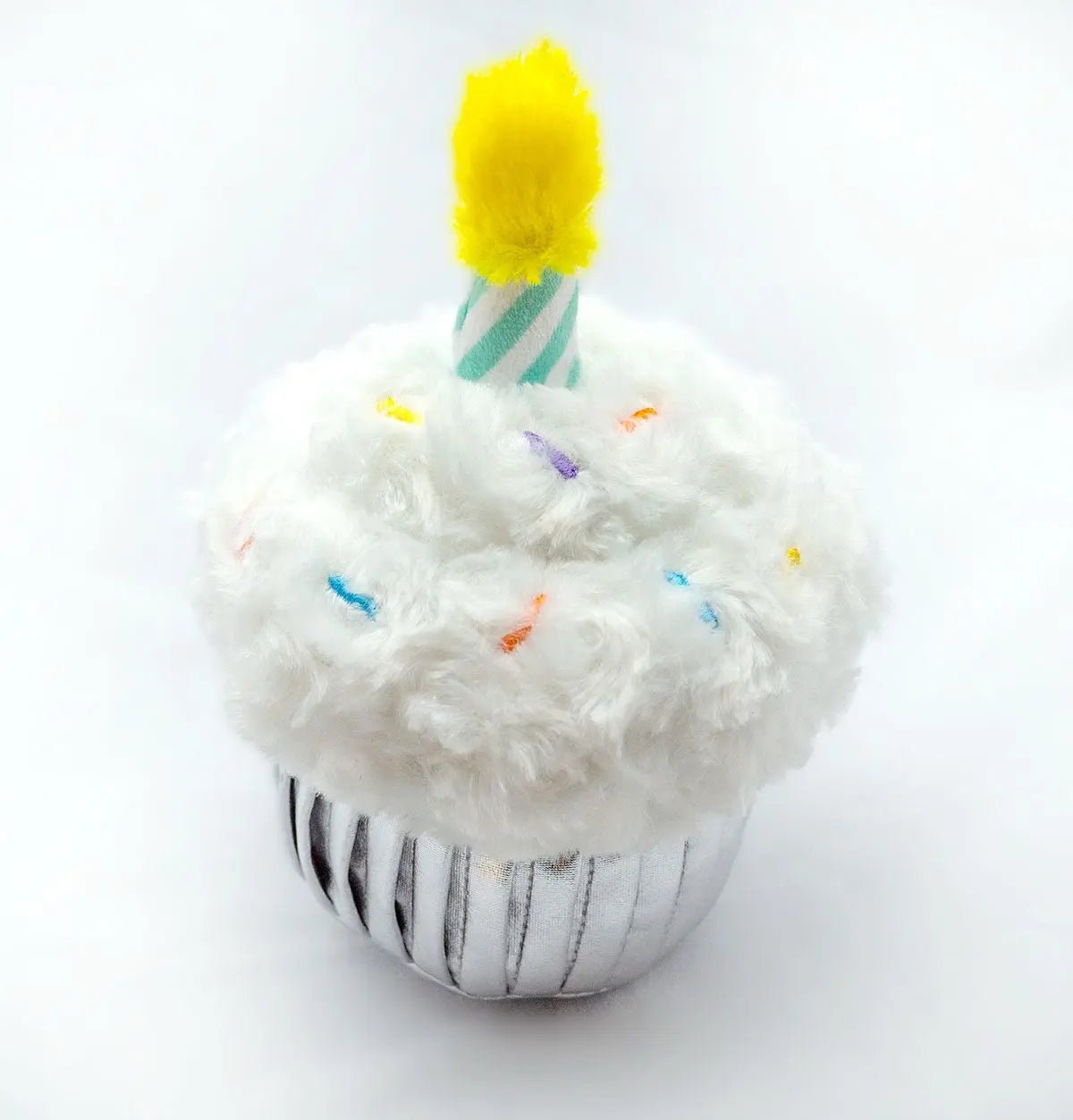 Birthday Cupcake Plush Dog Toy 7" - Buzzy Pet Shop