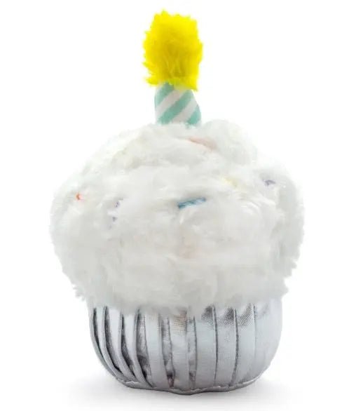 Birthday Cupcake Plush Dog Toy 7" - Buzzy Pet Shop