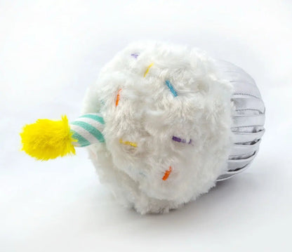 Birthday Cupcake Plush Dog Toy 7" - Buzzy Pet Shop