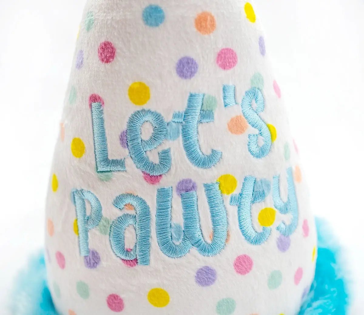 Birthday Hat Plush Dog Toy 7" - Buzzy Pet Shop