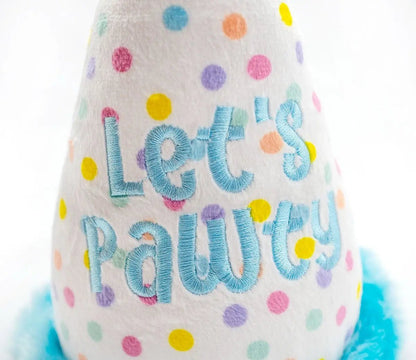 Birthday Hat Plush Dog Toy 7" - Buzzy Pet Shop