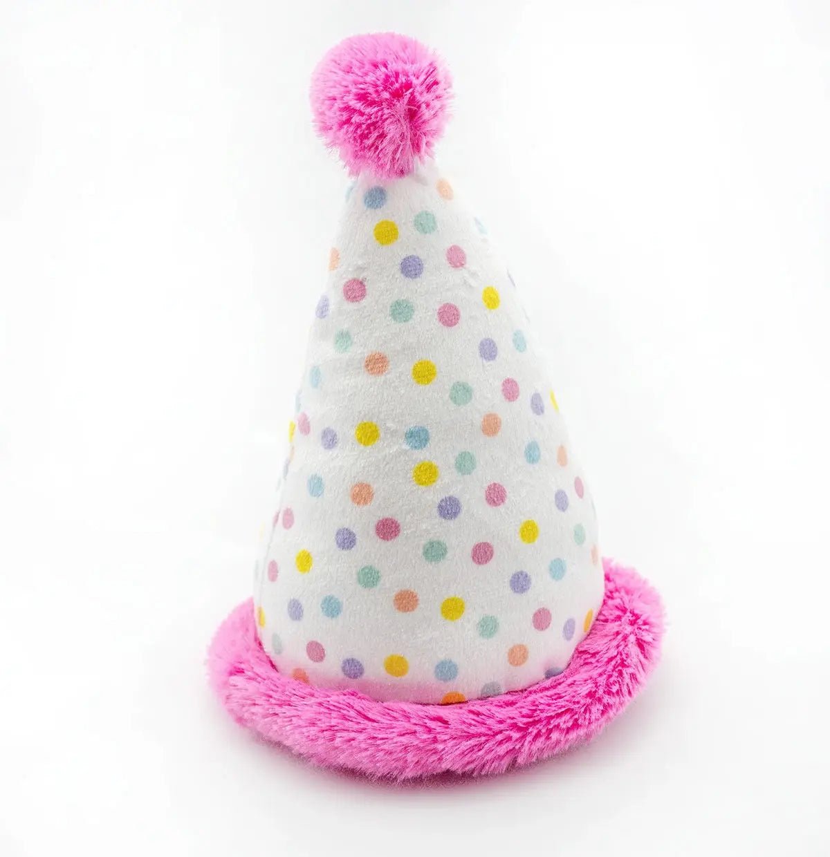 Birthday Hat Plush Dog Toy 7" - Buzzy Pet Shop