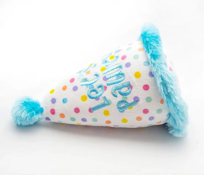 Birthday Hat Plush Dog Toy 7" - Buzzy Pet Shop