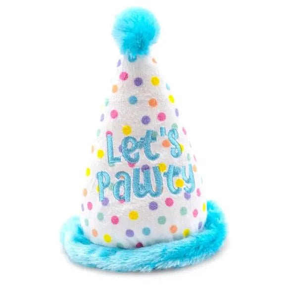 Birthday Hat Plush Dog Toy 7" - Buzzy Pet Shop