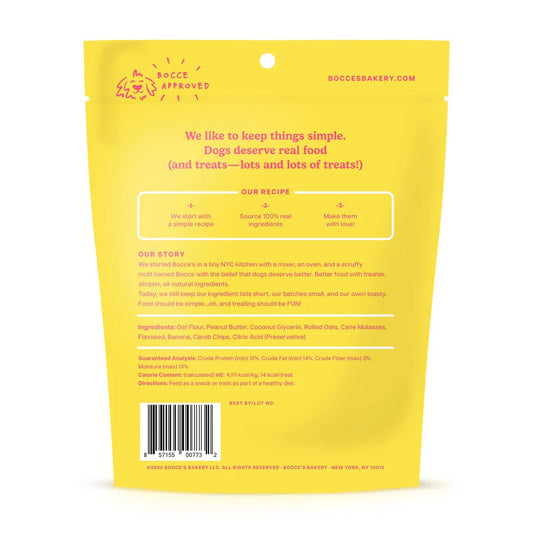 Bocce's Bakery PB - Banana Chip Soft & Chewy Dog Treats 6oz - Buzzy Pet Shop