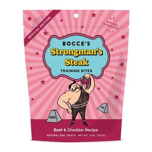 Bocce's Bakery Strongman's Steak Jerky Sticks 4oz - Buzzy Pet Shop