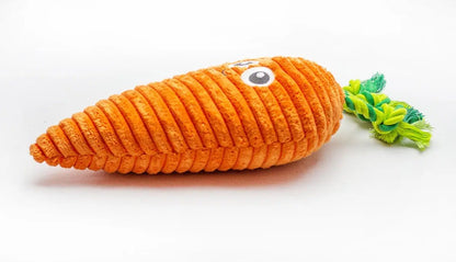 Carrot Plush Dog Toy 10" - Buzzy Pet Shop