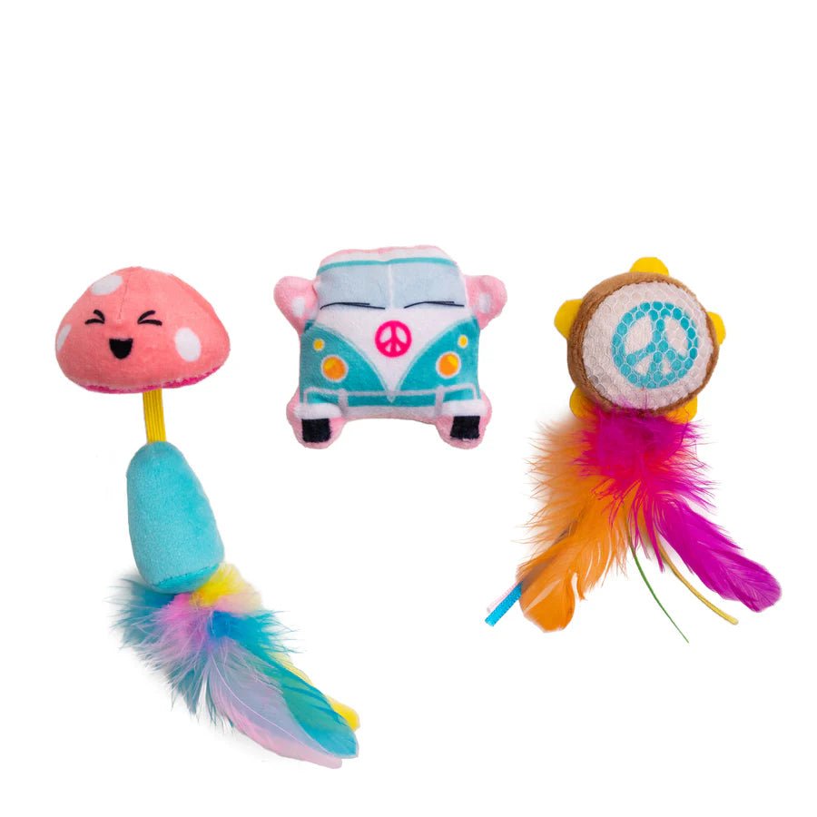 Catstages Festival Themed Catnip Cat Toys 3 Pk - Buzzy Pet Shop