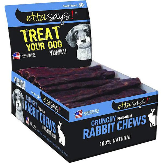 Etta Says! Crunchy Rabbit Dog Chews 4in Individual Stick - Buzzy Pet Shop