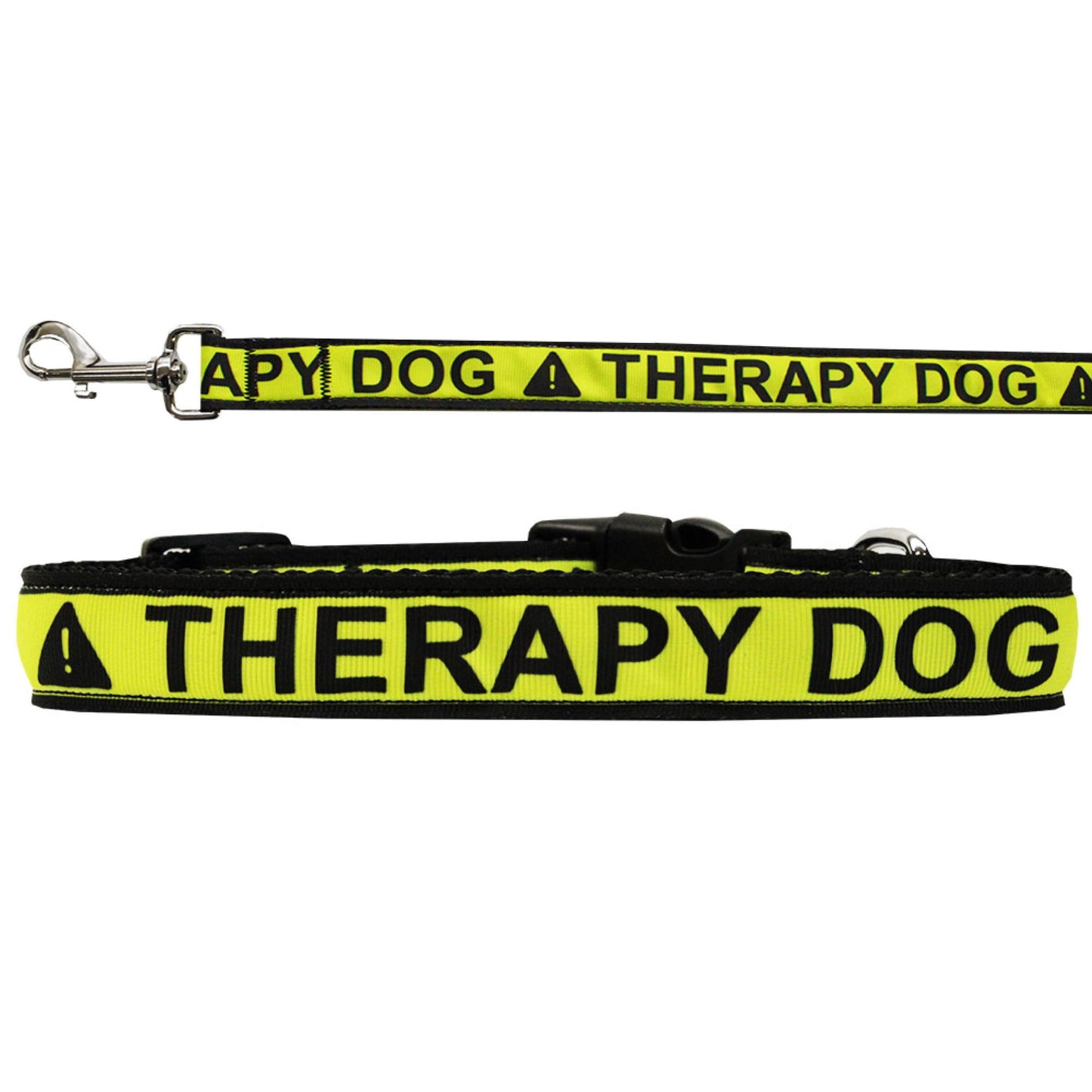 Pet Dog & Cat Nylon Collar or Leash, "Therapy Dog"