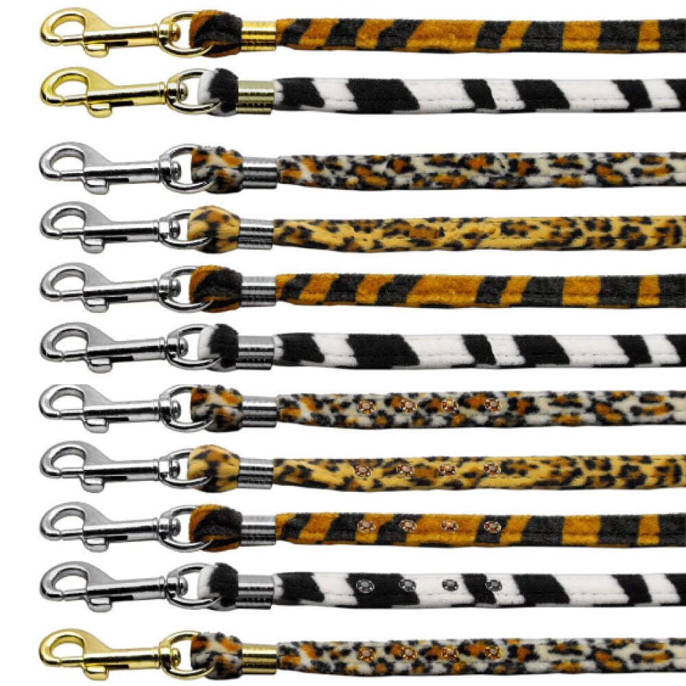 Dog, Puppy & Pet Plain Leash, "Animal Print" (Available in Plain or