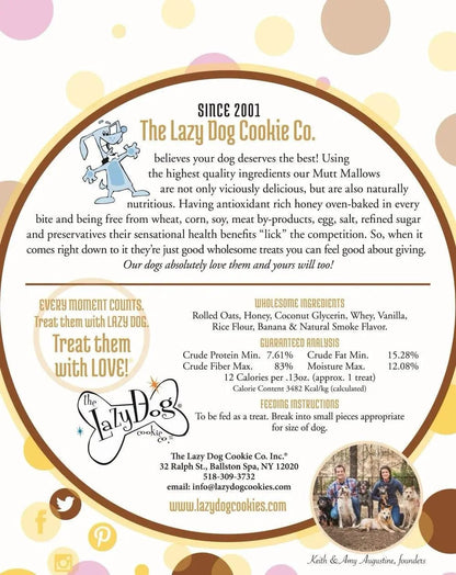 Lazy Dog Mutt Mallows Banana Buddies | Soft - Baked Dog Treats - Buzzy Pet Shop