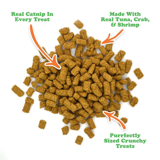 Meowijuana Crunchie Munchie Seafood Medley Cat Treat 3oz - Buzzy Pet Shop