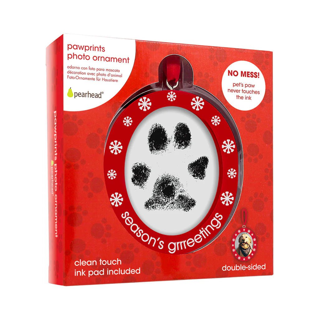Pawprints photo ornament - Buzzy Pet Shop