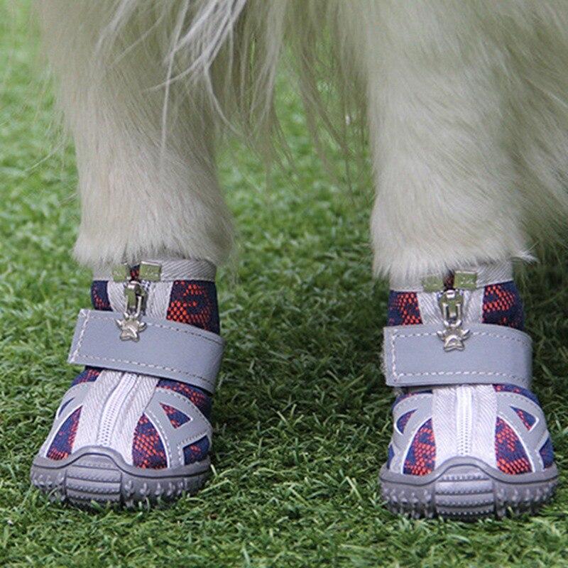 4pcs Waterproof Winter Pet Dog Shoes Anti-slip Rain Snow Boots