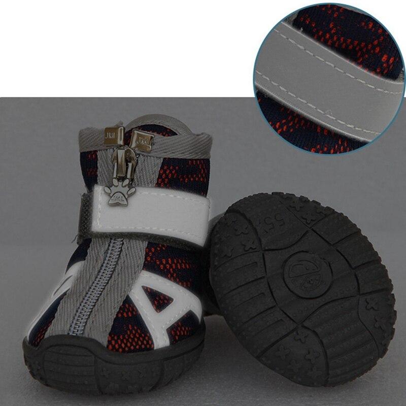 4pcs Waterproof Winter Pet Dog Shoes Anti-slip Rain Snow Boots