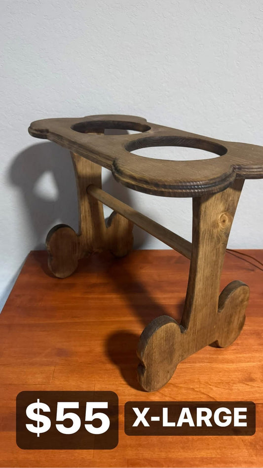 XL Double feeder bone dog bowl - Buzzy Pet Shop